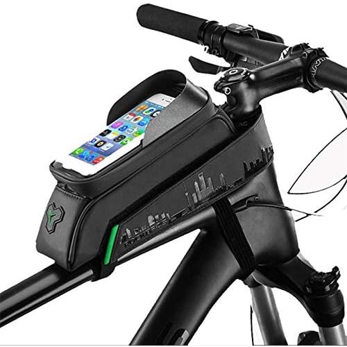  ROCKBROS Bike Accessories Bag Phone Mount with Storage Waterproof Phone Holder for Bike Specialized Bike Saddle Bag Top Frame Handlebar Bicycle Accessory