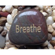 ROCKKINIT Engraved Stones  River Rocks with Inspirational Words - Gifts or Paper Weights - BREATHE