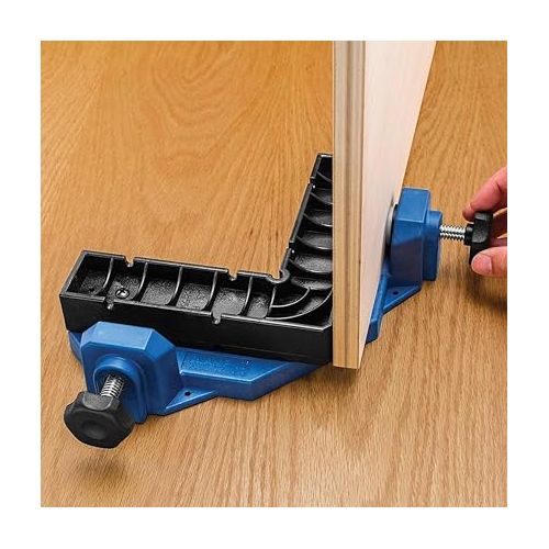  Rockler Clamp-It Corner Clamp Jig - Glass-Filled Polycarbonate Woodworking Clamps - Corner Clamps to Hold Panel Parts Together - Right Angle Clamp for Fastening Work - Woodworking Tools