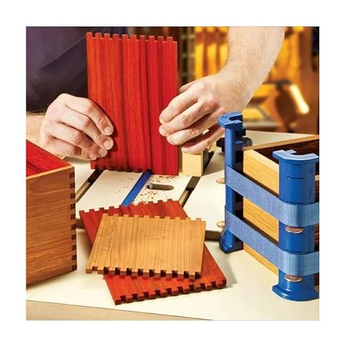  Rockler Box Joint Cauls (4-Piece) - Perfect Alignment Plastic Cauls Woodworking Tools for Small to Large Sized Boxes - Box Joint Clamps for Woodworking (6-1/2