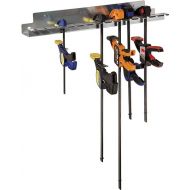 Quick-Release Bar Clamp Rack - Tool Storage Rack Holds 15 Bar Clamps - Sturdy Galvanized Steel Bar Clamp Rack - 24-3/8