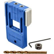 Rockler ¼” Doweling Jig Kit w/Bit & Stop Collar - Durable Glass-Reinforced Nylon Drill Guide - Easy Alignment & Repeatability Dowel Jig - Hang Hole Woodworking Tools for Convenient Storage
