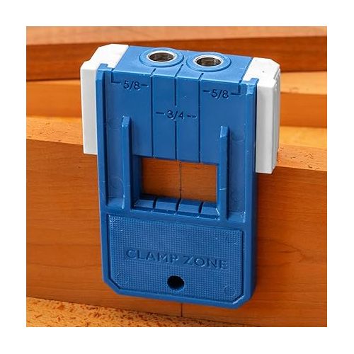  Rockler ¼” Doweling Jig Kit w/Bit & Stop Collar - Durable Glass-Reinforced Nylon Drill Guide - Easy Alignment & Repeatability Dowel Jig - Hang Hole Woodworking Tools for Convenient Storage