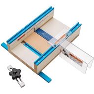 Rockler Table Saw Small Parts Crosscut Sled - Table Saw Sled Kit Includes Blade Guard, Miter Track Stop - 900 Angle Small Moldings Crosscut Saw - Table Saw Sled Features Zero-Clearance Support