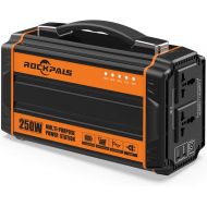 [아마존 핫딜]  [아마존핫딜]ROCKPALS Rockpals 250-Watt Portable Generator Rechargeable Lithium Battery Pack Solar Generator with 110V AC Outlet, 12V Car, USB Output Off-grid Power Supply for CPAP Backup Camping Emerge