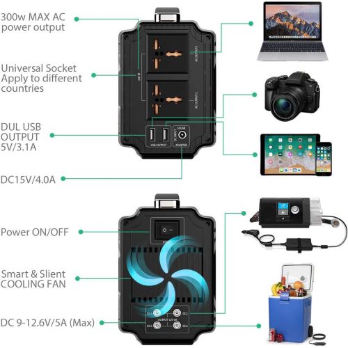  [아마존 핫딜]  [아마존핫딜]ROCKPALS Rockpals 250-Watt Portable Generator Rechargeable Lithium Battery Pack Solar Generator with 110V AC Outlet, 12V Car, USB Output Off-grid Power Supply for CPAP Backup Camping Emerge