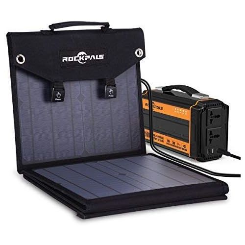  [아마존핫딜][아마존 핫딜] ROCKPALS Foldable 60W Solar Panel Charger for Suaoki/Jackery Explorer 240 / Webetop/Goal Zero Yeti/Paxcess Portable Power Station Generator and USB Devices, QC3.0 USB Ports