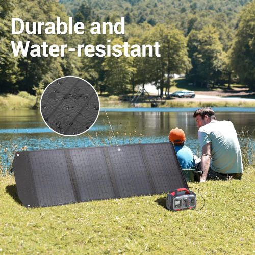  [무료배송] 휴대용 접이식 태양열 전기 충전패널 Rockpals SP003 100W Foldable Solar Panel Charger for Suaoki Portable Generator / 8mm Goal Zero Yeti Power Station/Jackery Explorer 240, Webetop Battery Pack/USB Devices, with 3 USB Ports