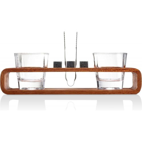  [아마존베스트]ROCKSLY Whiskey Stones Gift Set with Stand | 13-Piece Handcrafted Whiskey Glass Set Granit Whiskey Rocks for Perfect Drink | Whiskey Gift Set & Whiskey Kit | Best Whisky Stones Glass Set f