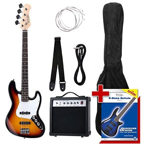  [아마존베스트]Rocktile Groovers Pack JB E-Bass SET Sunburst