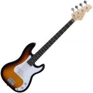 [아마존베스트]Rocktile Punsher Preci Style Electric Bass (bass guitar, split pickups, 22 frets, fingerboard in Rosewood optics) sunburst