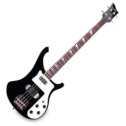  [아마존베스트]Rocktile Pro RB-400B Blackbird Electric Bass Longscale, Humbucker, Single Coil, Glued Neck, Black