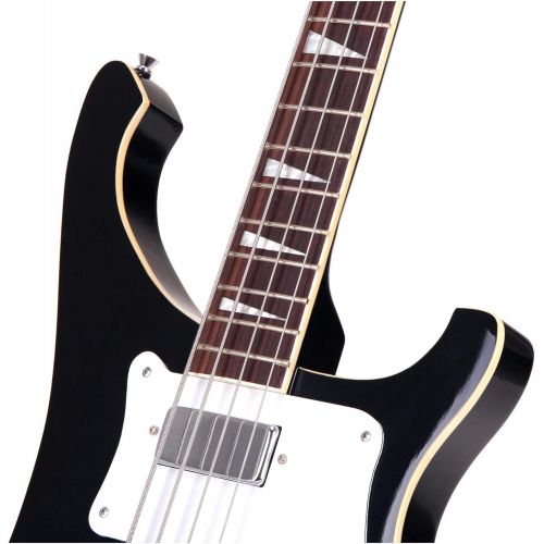  [아마존베스트]Rocktile Pro RB-400B Blackbird Electric Bass Longscale, Humbucker, Single Coil, Glued Neck, Black