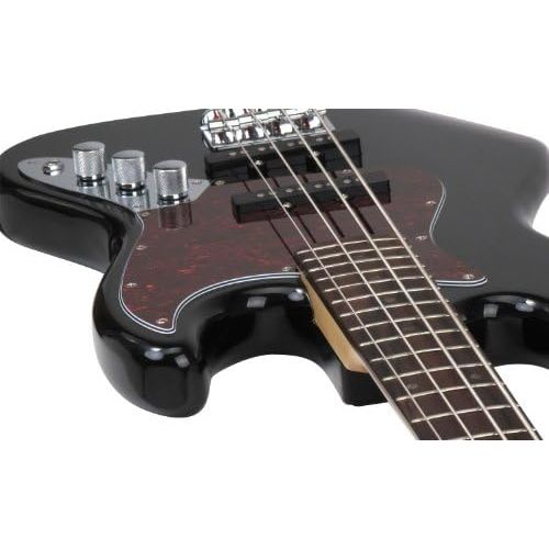  [아마존베스트]Rocktile Pro 70s JB-30BK Electronic Bass Guitar Deluxe Black