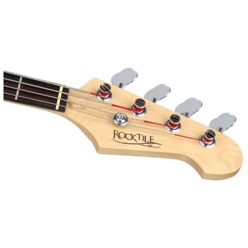  [아마존베스트]Rocktile Pro 70s JB-30BK Electronic Bass Guitar Deluxe Black