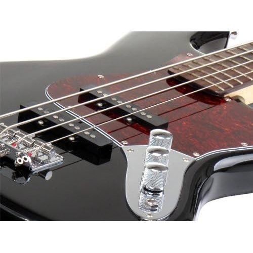  [아마존베스트]Rocktile Pro 70s JB-30BK Electronic Bass Guitar Deluxe Black