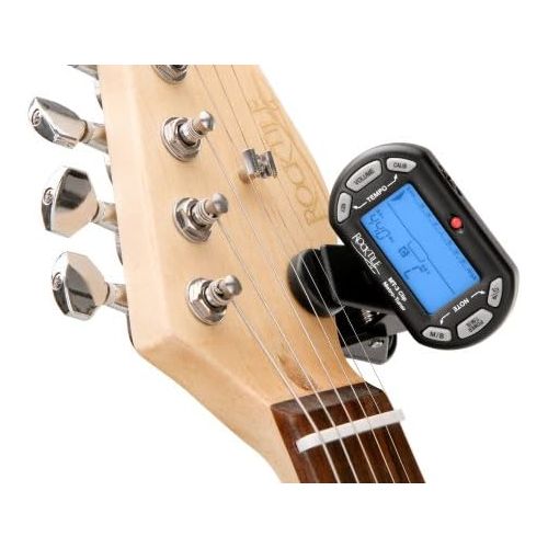  [아마존베스트]Rocktile Groovers Pack PB E-Bass Set III Black + Clip Tuner + Guitar Stand