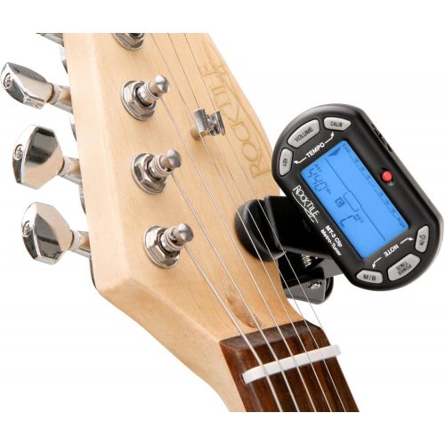  [아마존베스트]Rocktile Groovers Pack PB E-Bass Set III Black + Clip Tuner + Guitar Stand