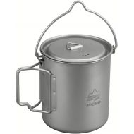 ROCREEK 750/900ml Titanium Pot with Bail Handle