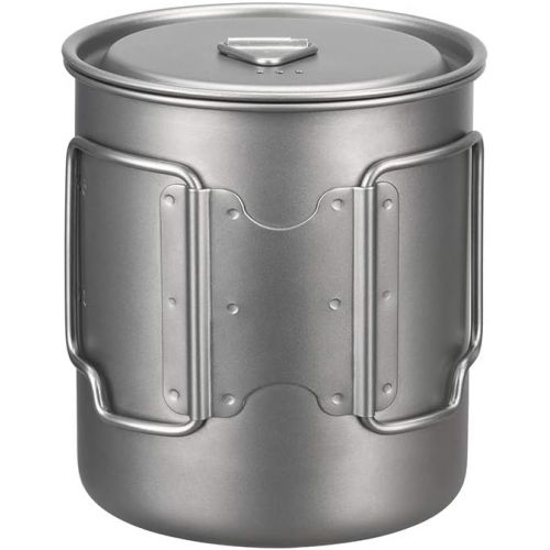  ROCREEK Titanium 750ml Pot with Lid Portable Mug for Backpacking Camping Open Fire