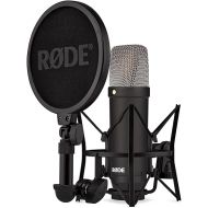 RØDE NT1 Signature Series Condenser Microphone with SM6 Shockmount and Pop Filter - Black
