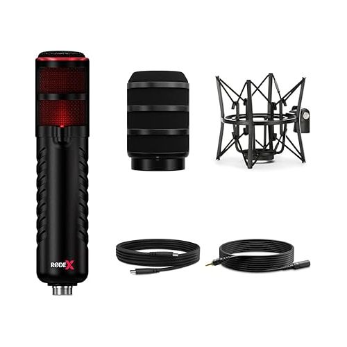 로데 RØDE X XDM-100 Professional USB Dynamic Microphone and Virtual Mixing Solution For Streamers and Gamers,Black