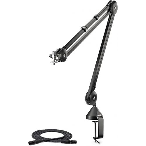 로데 Rode PSA1 Professional Studio Boom Arm with ZAYKiR Microphone Stand Extension