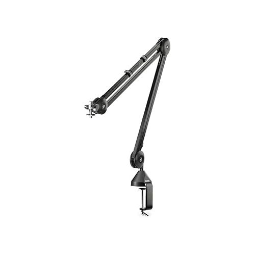 로데 RØDE PodMic USB Versatile Dynamic Broadcast Microphone With XLR and USB Connectivity for Podcasting, Streaming, Gaming, Music-Making and Content Creation & PSA1 Swivel Mount Studio Microphone Boom Arm