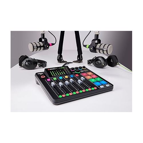로데 Rode Rodecaster Pro II Podcast Production Console & Rode PodMic Cardioid Dynamic Broadcast Microphone