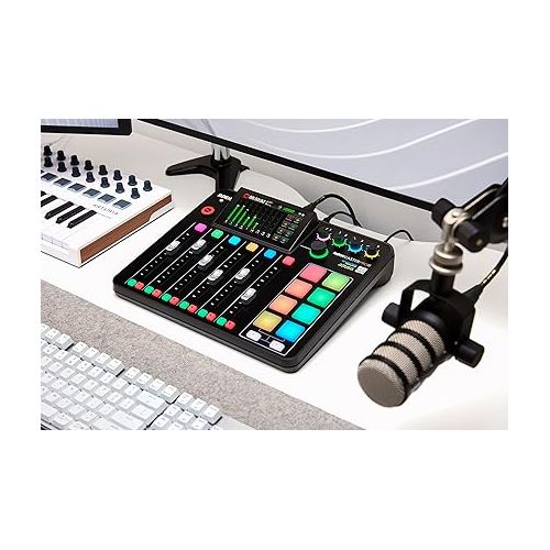 로데 Rode Rodecaster Pro II Podcast Production Console & Rode PodMic Cardioid Dynamic Broadcast Microphone