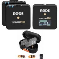 Rode Wireless GO II 2-Person Compact Digital Wireless Microphone System/Recorder Bundle with ZG-R30 Charging Case Wireless GO/Wireless GO II Microphone System