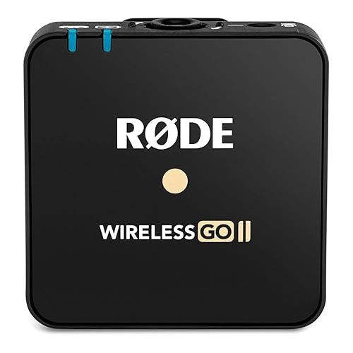 로데 Rode Wireless GO II 2-Person Compact Digital Wireless Microphone System/Recorder Bundle with ZG-R30 Charging Case Wireless GO/Wireless GO II Microphone System