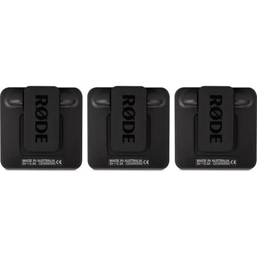 로데 RØDE Wireless Go II Dual Channel Wireless System with Built-in Microphones with Analogue and Digital USB Outputs, with 2X Transmitter, Bundle with 2X Turnstile Audio Lavalier Microphone