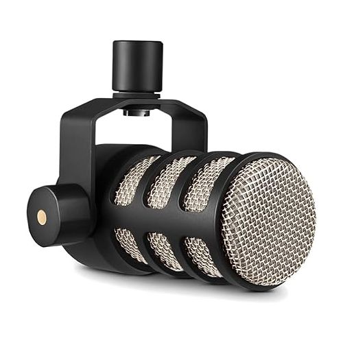 로데 Rode PodMic Cardioid Dynamic Broadcast Microphone, Black & RØDE Wireless Go II Dual Channel Wireless System with Built-in Microphones