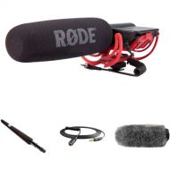 RODE VideoMic Camera-Mount Shotgun Microphone Kit with Micro Boompole, Windshield, and Extension Cable