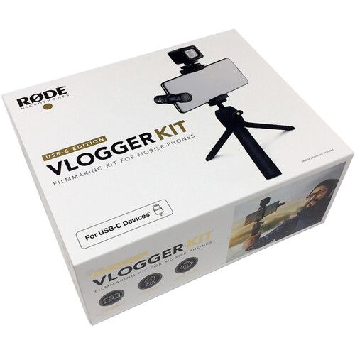 로데 RODE Vlogger Kit USB-C Edition Filmmaking Kit for Mobile Devices with USB Type-C Ports