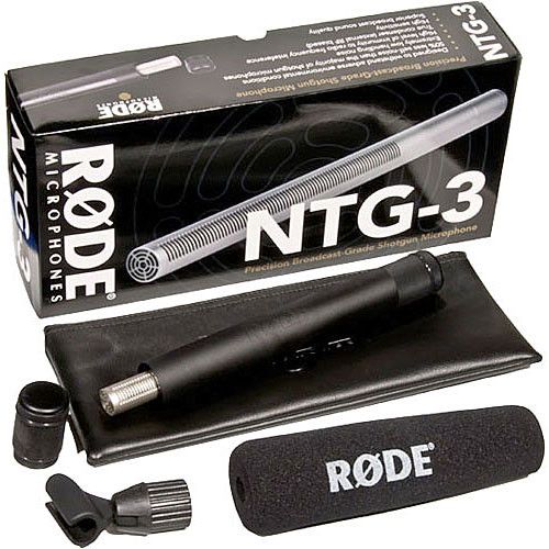 로데 RODE NTG3 Moisture-Resistant Shotgun Microphone (Satin Nickel)