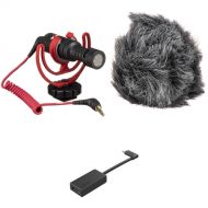 RODE VideoMicro Ultracompact Camera-Mount Shotgun Microphone with GoPro Pro 3.5mm Mic Adapter