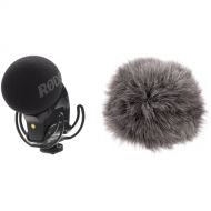 RODE Stereo VideoMic Pro Rycote with Deadkitten Fur Windshield Kit