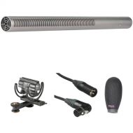 RODE NTG3 Moisture-Resistant Shotgun Microphone Kit with Shoe Shockmount, Windshield, and XLR Cable (Satin Nickel)