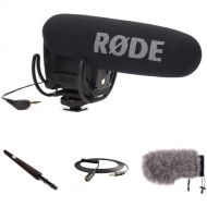 RODE VideoMic Pro Camera-Mount Shotgun Microphone Kit with Micro Boompole, Windshield, and Extension Cable