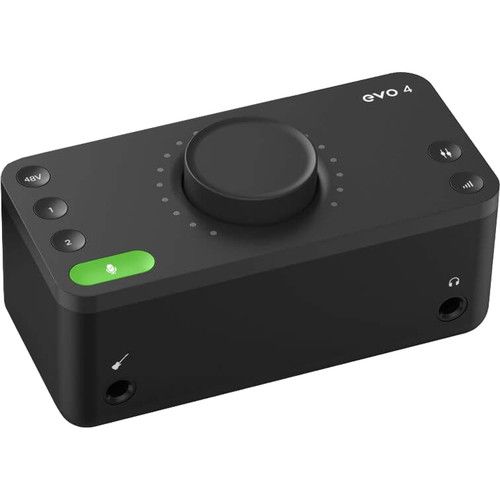 로데 RODE PodMic 1-Person Podcasting Microphone Kit with Audient EVO 4 Desktop 2x2 Interface & Accessories