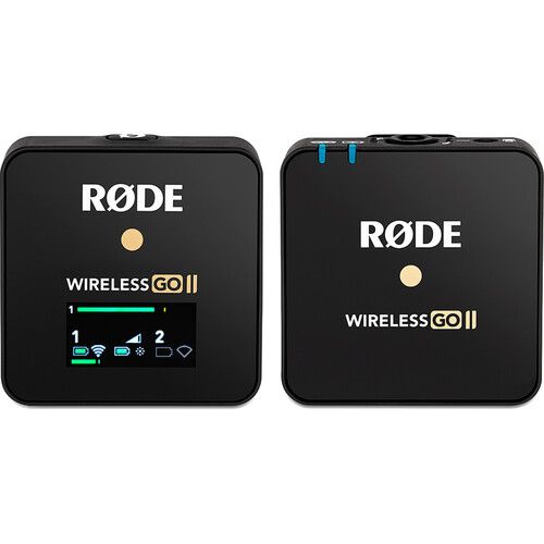 로데 RODE Wireless GO II Single Compact Digital Wireless Microphone System/Recorder (2.4 GHz, Black)