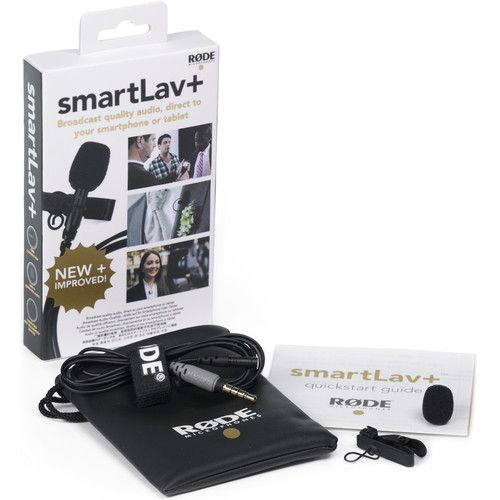 로데 RODE SmartLav+ Lavalier Condenser Microphone for Smartphones with TRRS Connections