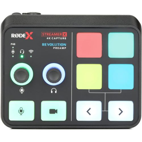 로데 Rode Streamer X Audio Interface and Video Capture Card with PodMic Dynamic Broadcast Microphone Bundle