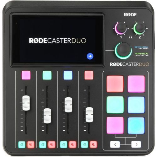 로데 Rode RodeCaster Duo Streaming Mixer with NT1 Microphone and Boom Arm