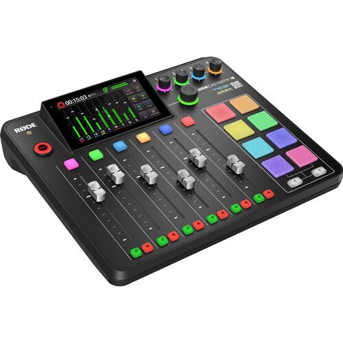 로데 RODE RODECaster Pro II 2-Person Podcasting Kit with SM7B Mics, Broadcast Arms, and Headphones