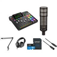 RODE RODECaster Pro II Podcasting Value Kit with Mic, Boom Arm, Headphones, and More