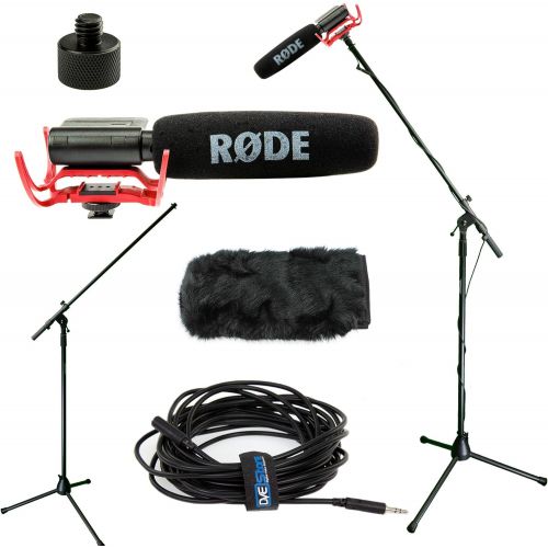 로데 [아마존베스트]RODE VideoMic Studio Boom Kit with windmuff- VM, windmuff, Boom Stand, Adapter, 25 Cable