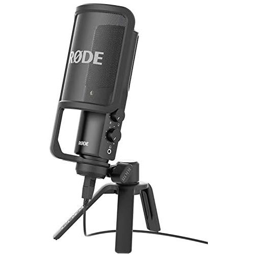 로데 [아마존베스트]Rode Microphones Rode NTUSB Studio Quality USB Condenser Microphone with Table Tripod and Pop Guard